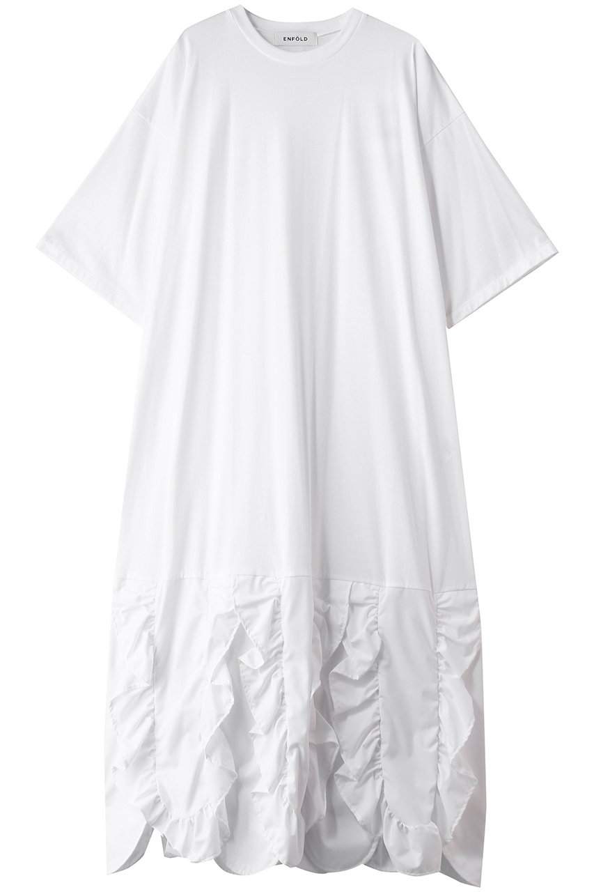 エンフォルド　フリルPO ENFOLD(エンフォルド)｜FRILL TROUSERS/ブラック の通販｜ELLESHOP