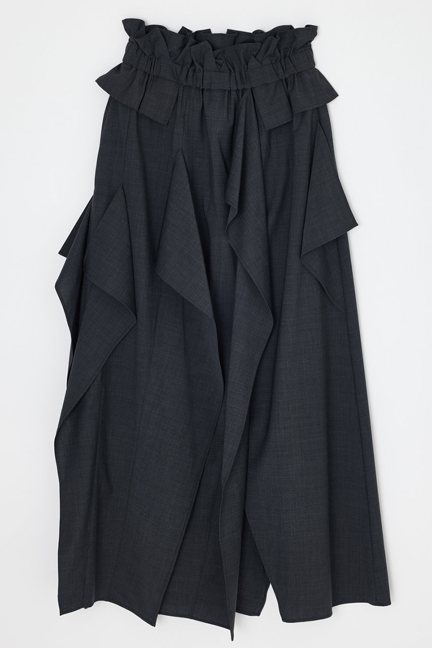 エンフォルド/ENFOLDの【4/15 12:00販売開始】SQUARE DRAPE MAXI-SKIRT(チャコールグレー/300JS231-1721)
