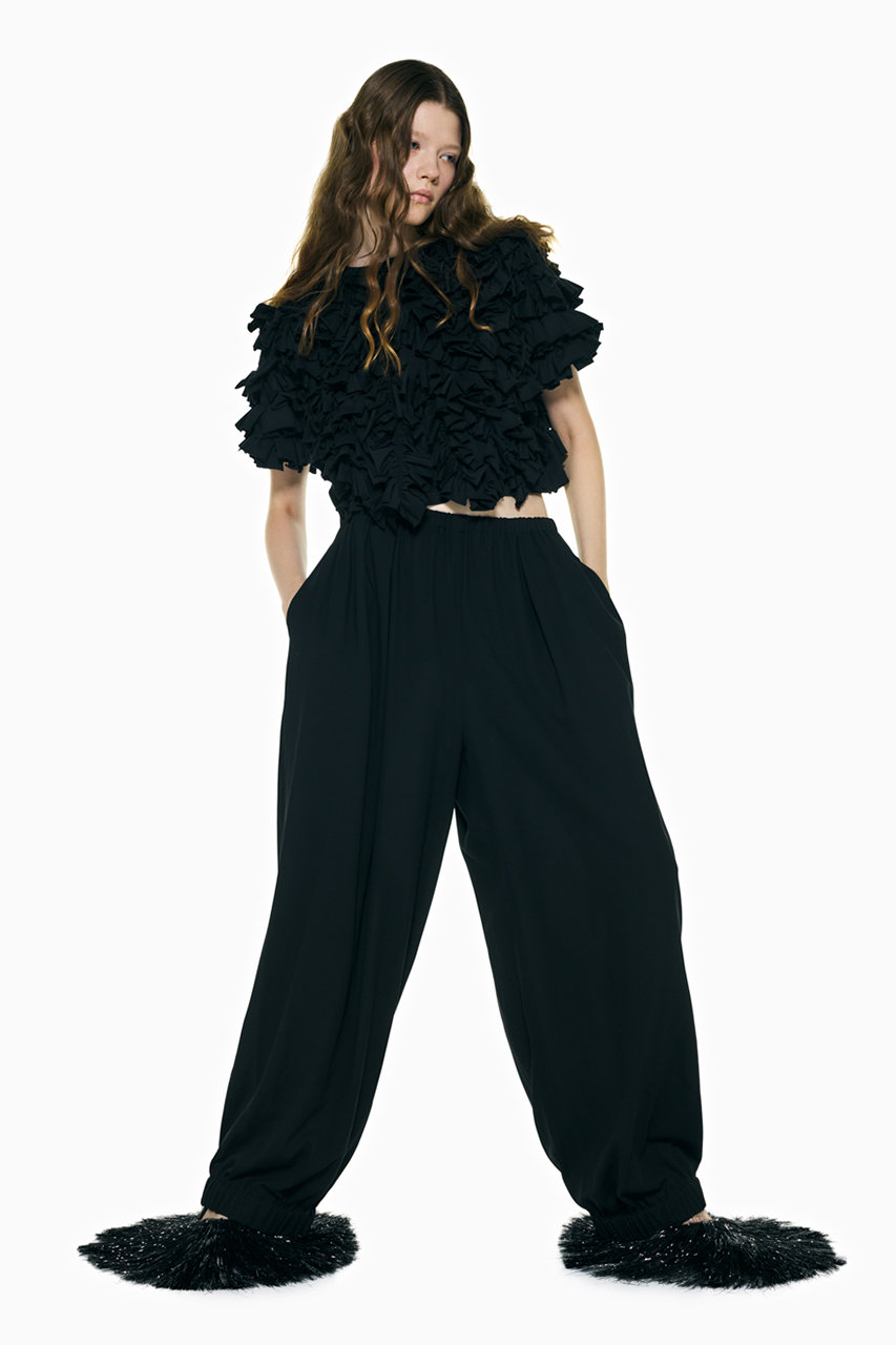 エンフォルドELASTIC HAREM PANTS ダークグリーン　ENFOLD ENFOLD,ENFOLD通販,ENFOLD取扱い,ENFOLDパンツ,