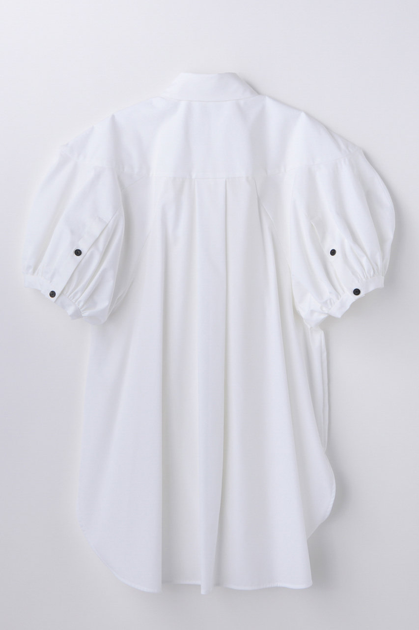 ENFOLD(エンフォルド)｜PUFF SHIRT/ホワイト の通販｜ELLESHOP・(エル