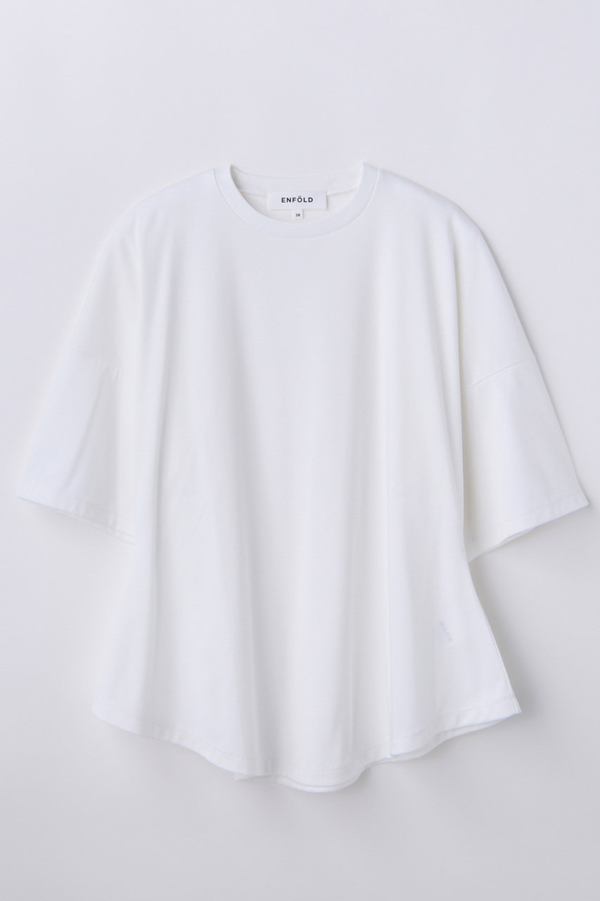 エンフォルド/ENFOLDの【4/15 12:00販売開始】PEPLUM LOOSE T-SHIRT(ホワイト/300JS280-2171)