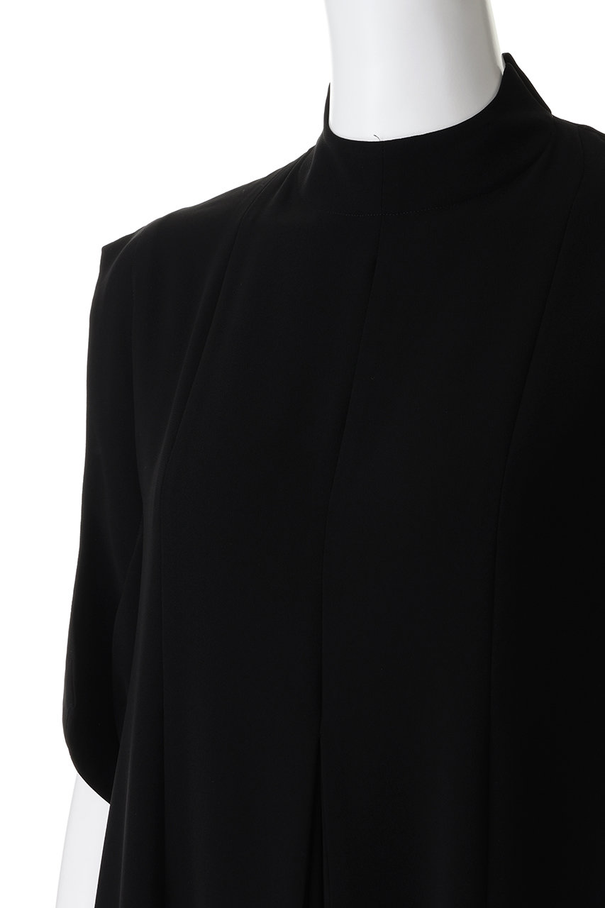 ENFOLD(エンフォルド)｜SHREDDER HEM DRESS/ブラック の通販｜ELLESHOP