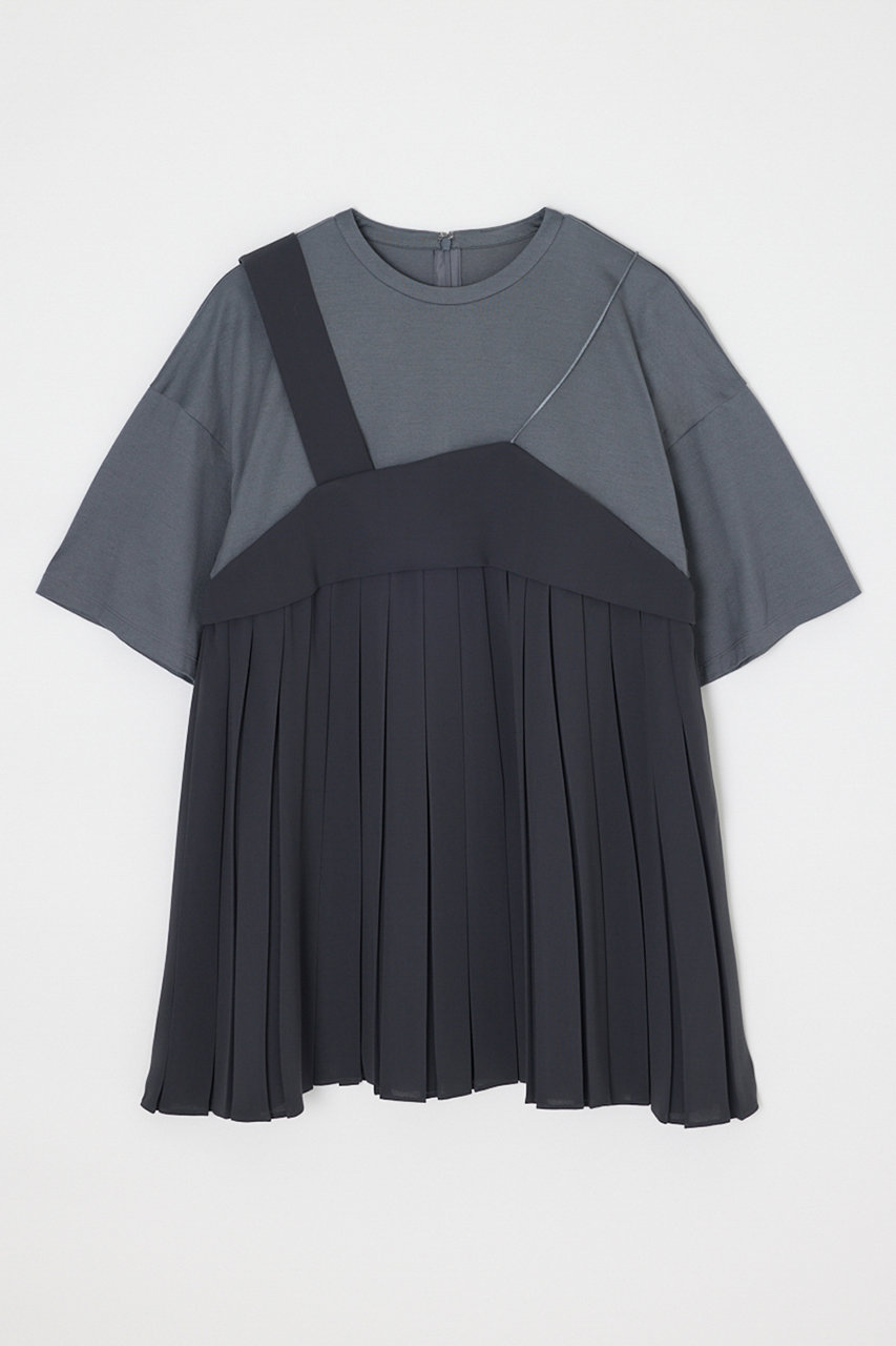 エンフォルド/ENFOLDの【5/1 12:00販売開始】LAYERED PLEATS PULLOVER(ダークグレー/300JS230-3741)