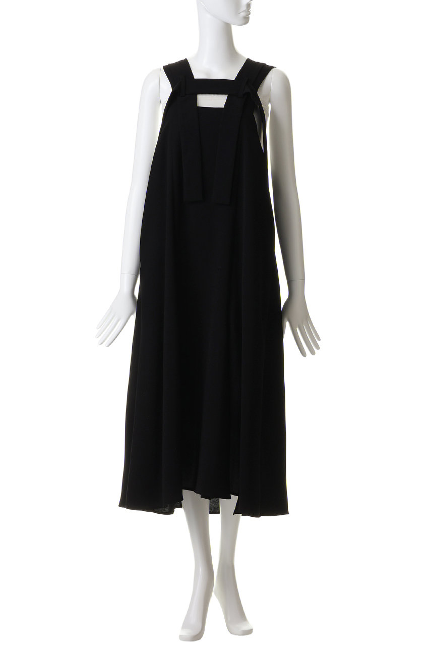 ENFOLD(エンフォルド)｜BACK-CROSS JUMPER-SKIRT/ブラック の通販