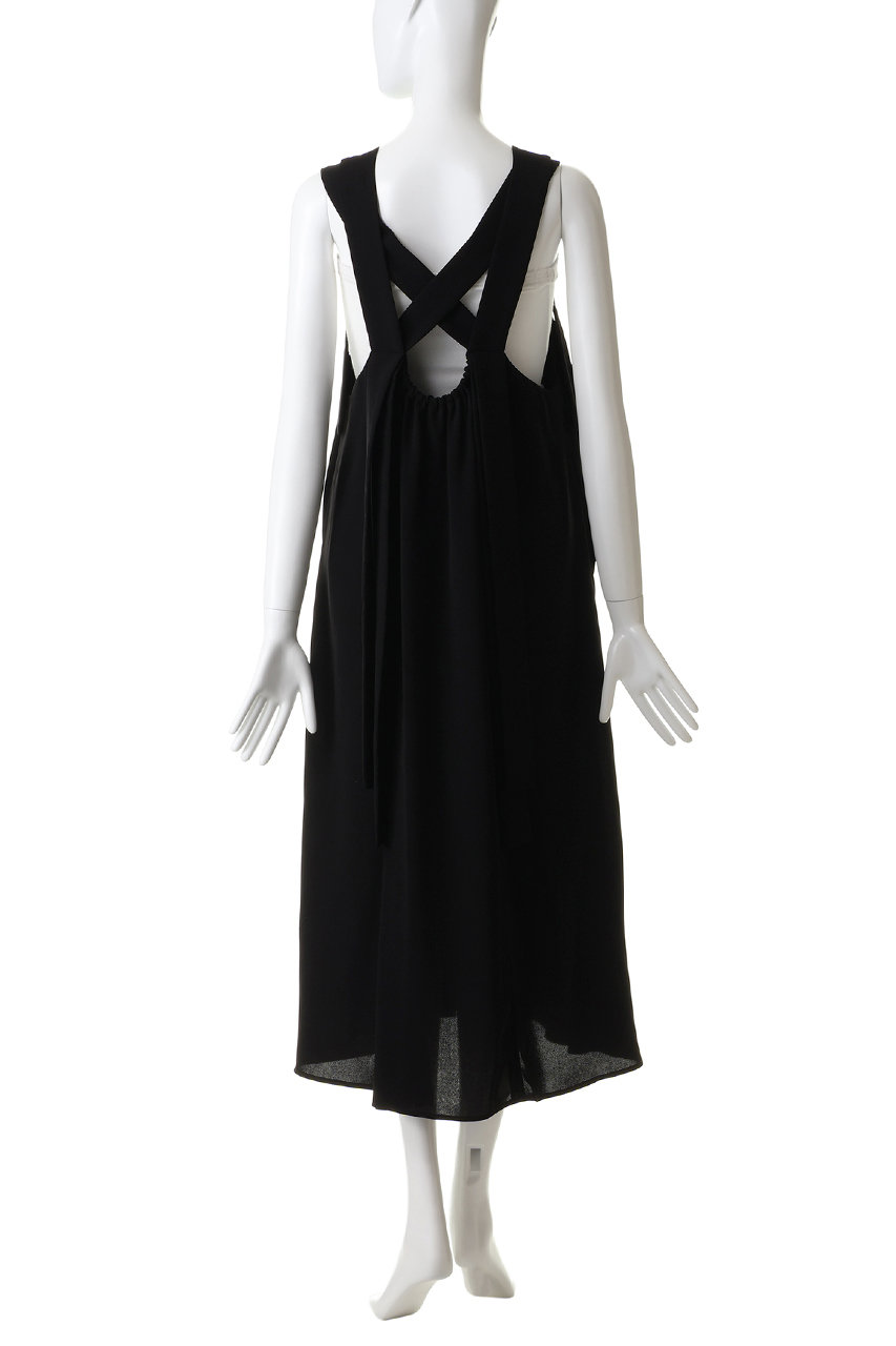 ENFOLD(エンフォルド)｜BACK-CROSS JUMPER-SKIRT/ブラック の通販