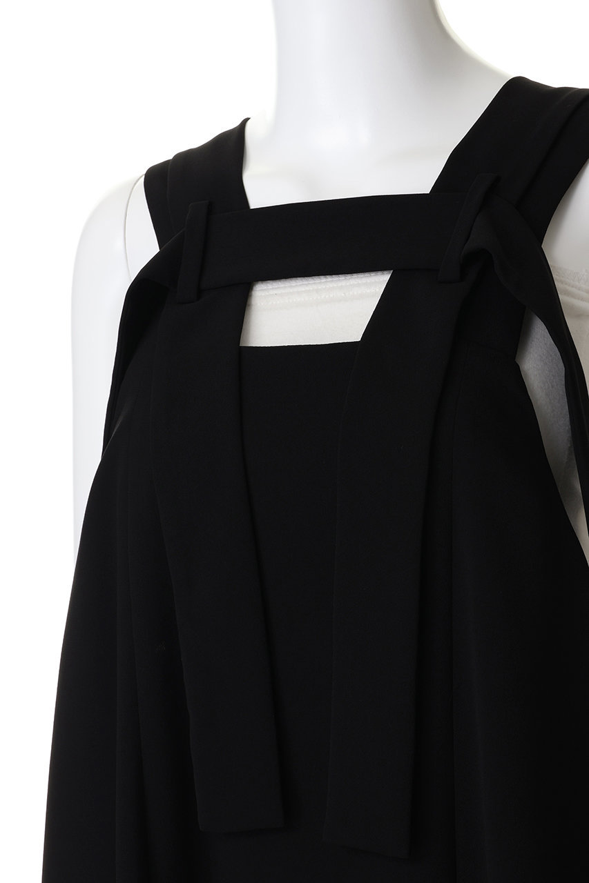 ENFOLD(エンフォルド)｜BACK-CROSS JUMPER-SKIRT/ブラック の通販