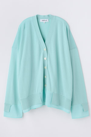 エンフォルド/ENFOLDの【5/1 12:00販売開始】FABRIC DOCKING CARDIGAN(110300/110303)