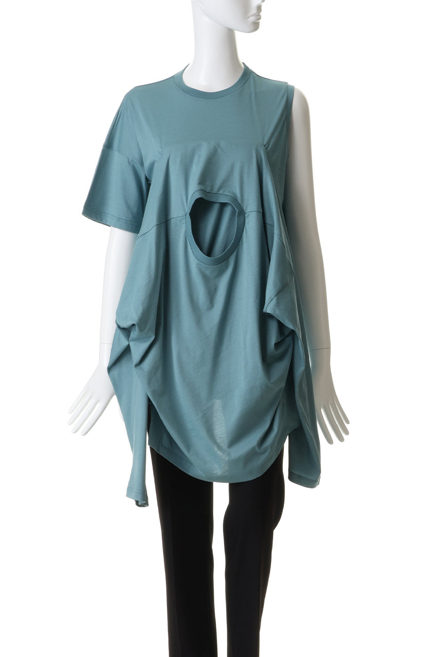 ENFOLD(エンフォルド)｜MANY DRAPE T-SHIRT/ブラック の通販｜ELLESHOP