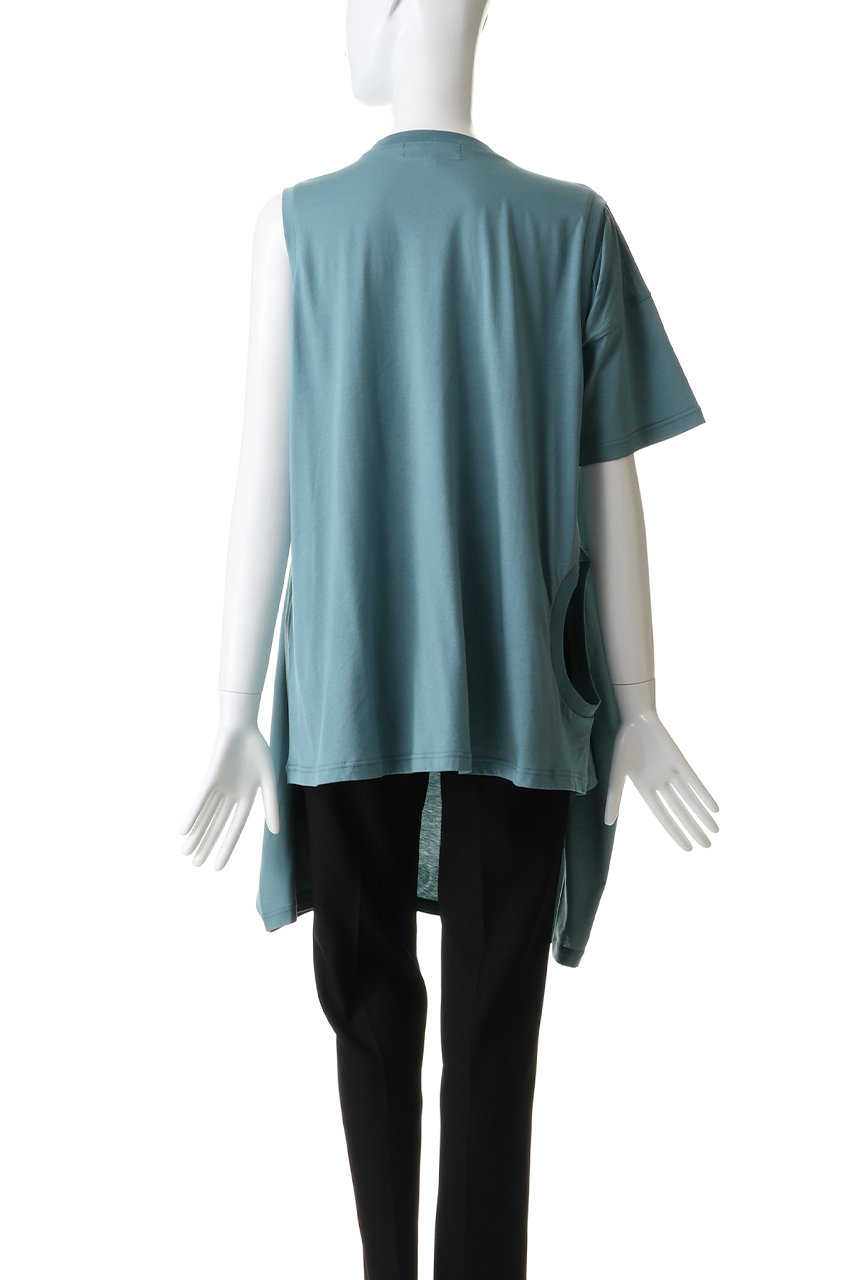 ENFOLD(エンフォルド)｜MANY DRAPE T-SHIRT/ブラック の通販｜ELLESHOP