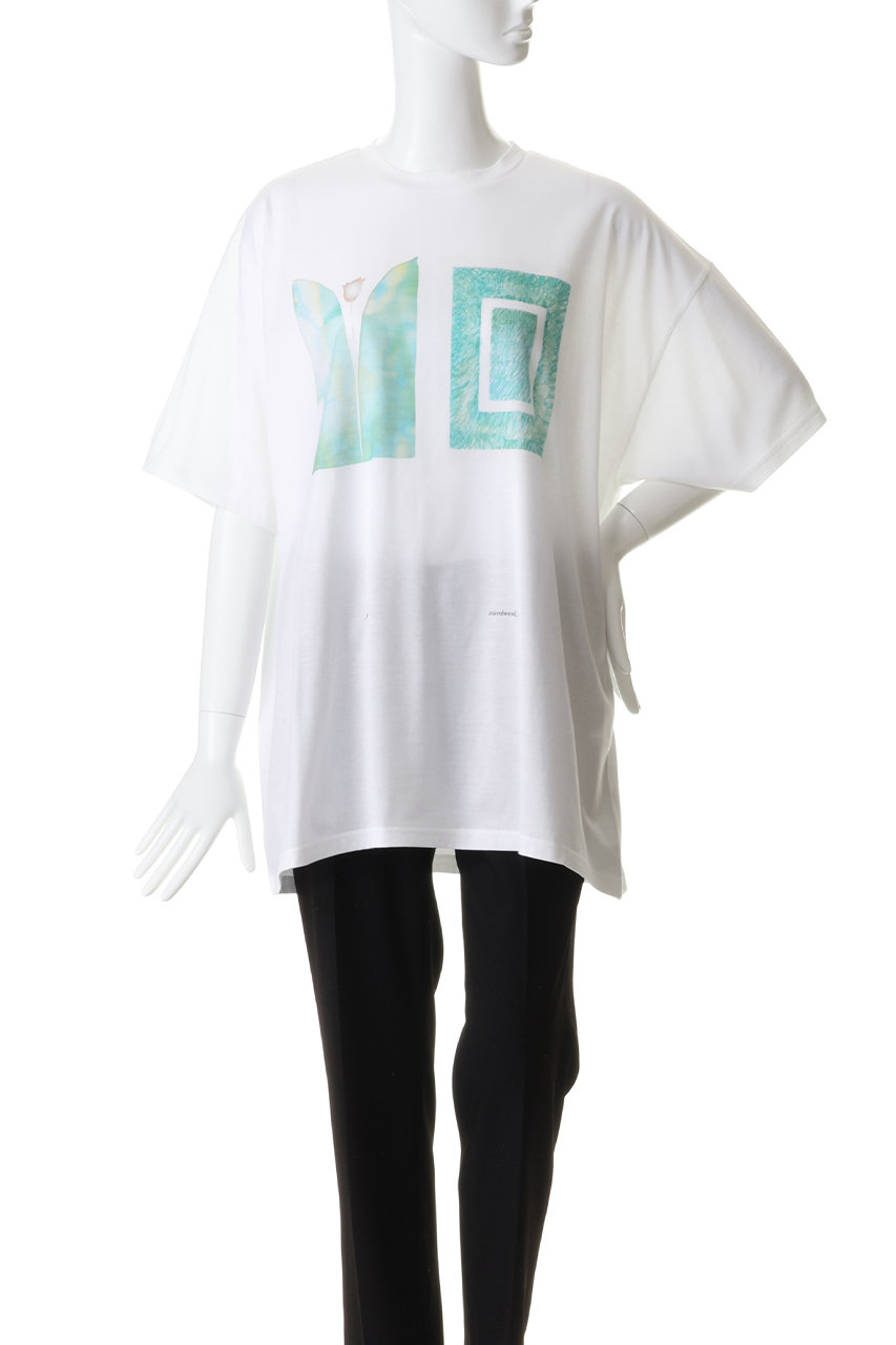 ENFOLD(エンフォルド)｜artwork T-SHIRT/ホワイト の通販｜ELLESHOP