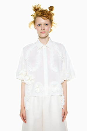 エンフォルド/ENFOLDの【5/1 12:00販売開始】FRILL-BODY SHIRT(110400/110402)