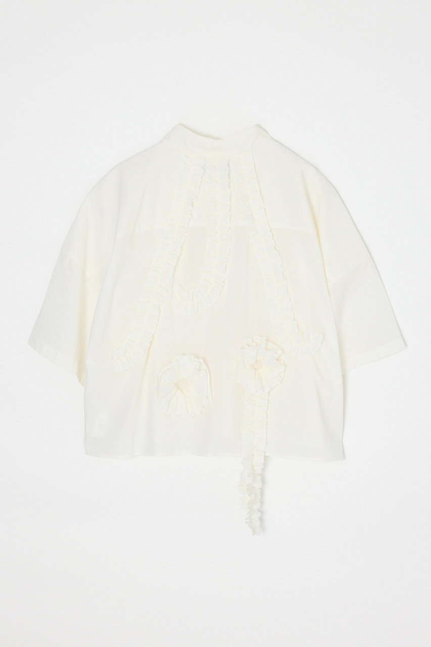 ENFOLD エンフォルド　38 白　ノースリーブシャツ ENFOLD(エンフォルド)｜【5/13 12:00販売開始】LOOSE HALF-SLEEVE