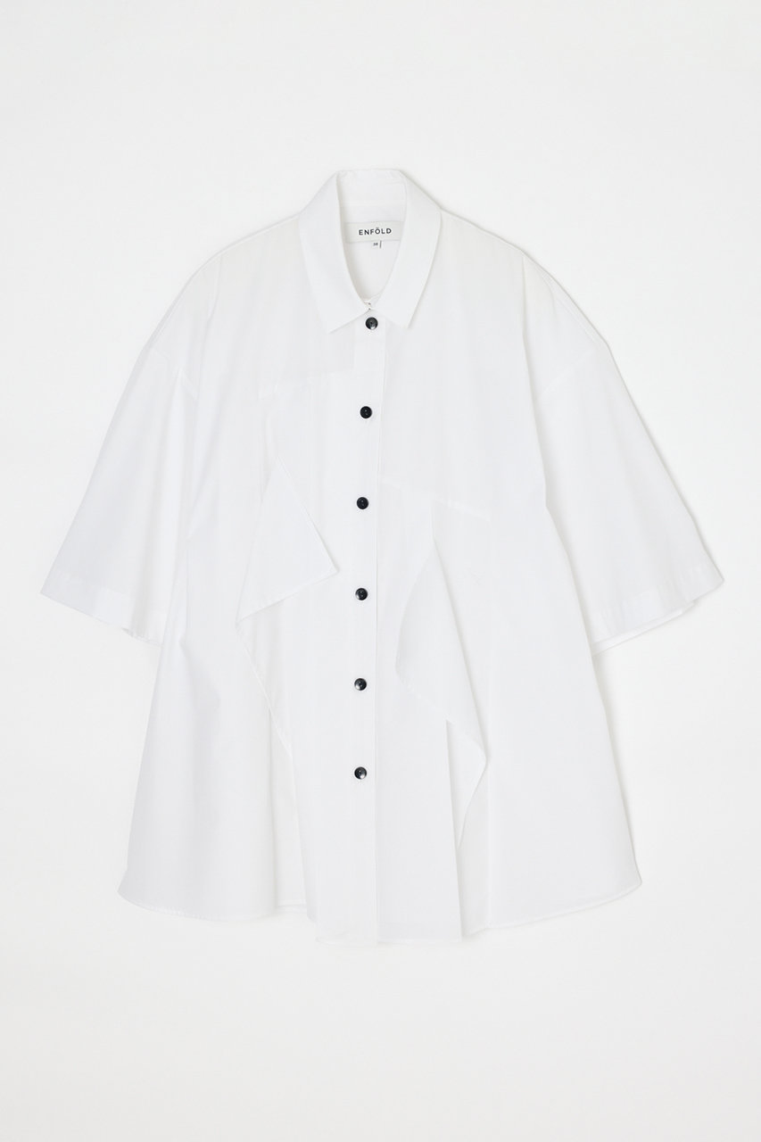 エンフォルド/ENFOLDの【5/13 12:00販売開始】TUCK COLLAGE SHIRT(ホワイト/300JS530-3581)
