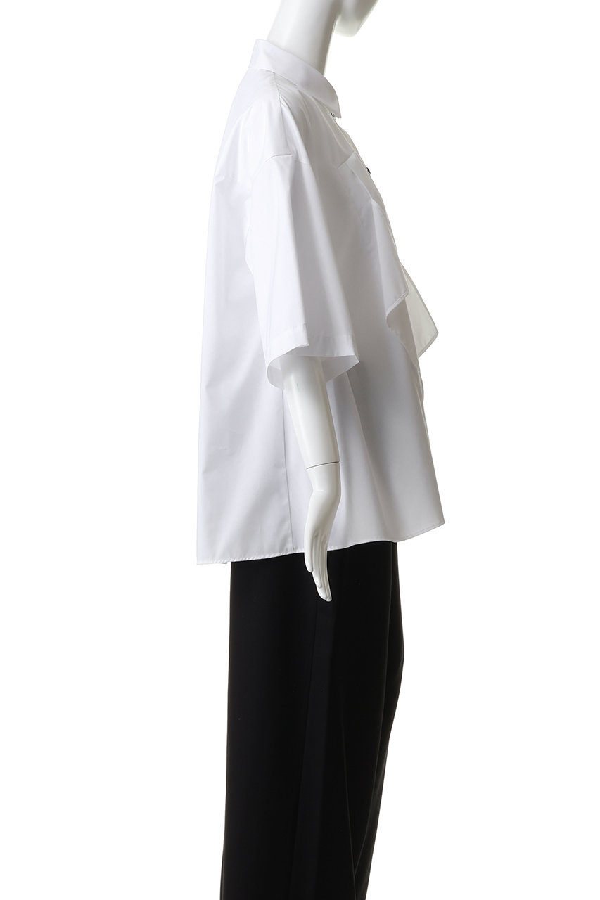 ENFOLD(エンフォルド)｜TUCK COLLAGE SHIRT/ホワイト の通販｜ELLESHOP
