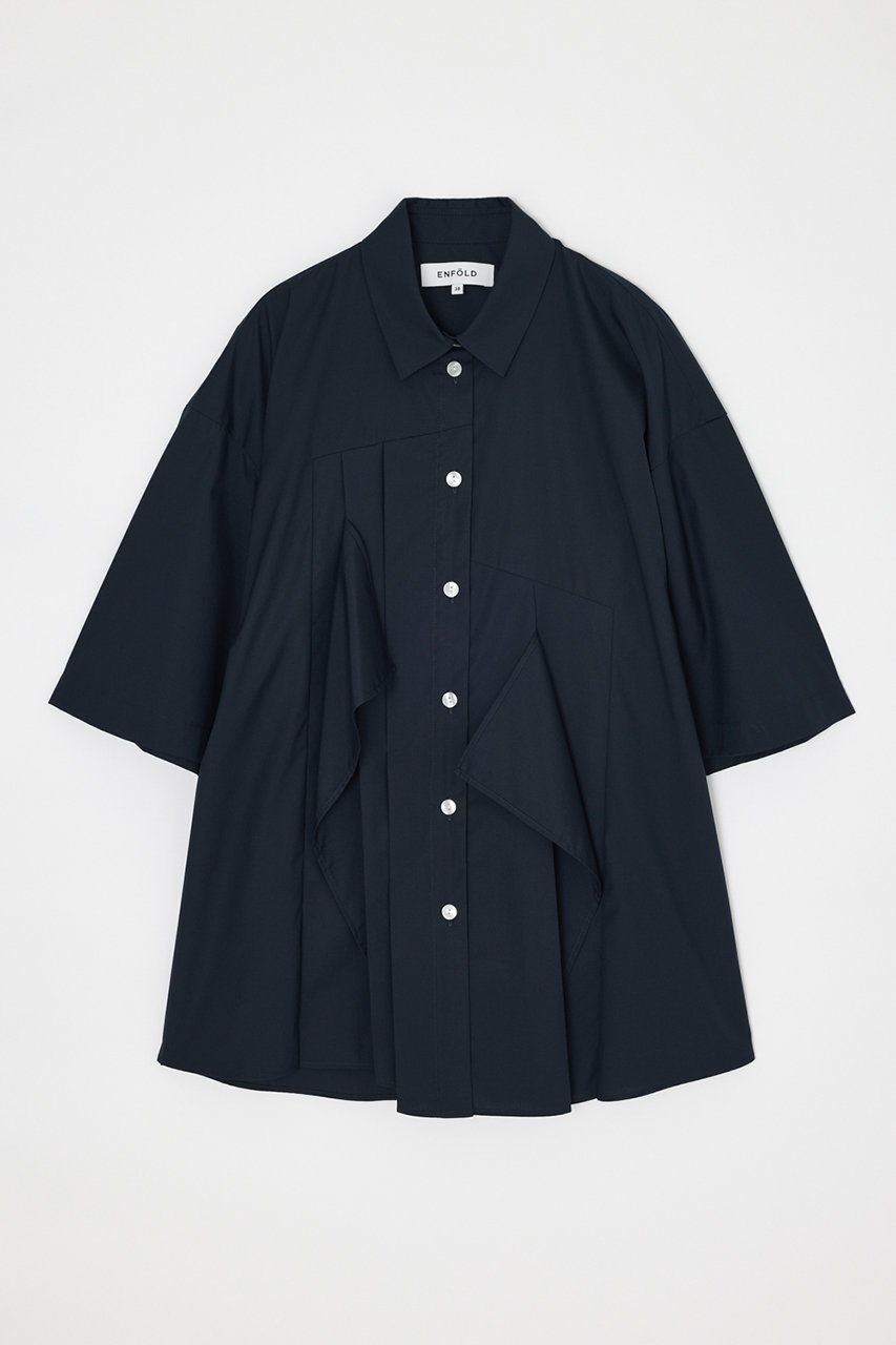 エンフォルド/ENFOLDの【5/13 12:00販売開始】TUCK COLLAGE SHIRT(ダークネイビー/300JS530-3581)