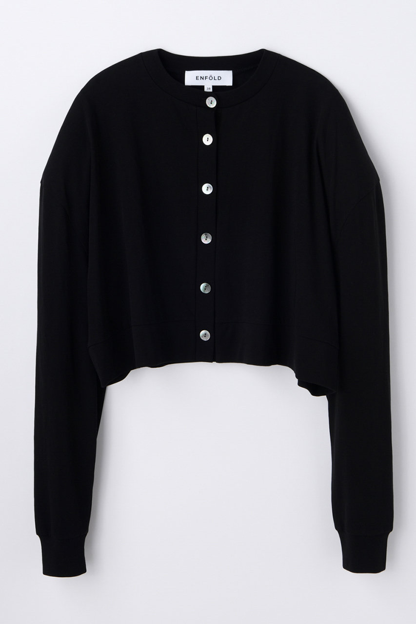 エンフォルド/ENFOLDの【5/13 12:00販売開始】CUT-AND-SEW CARDIGAN(ブラック/300JS280-2351)