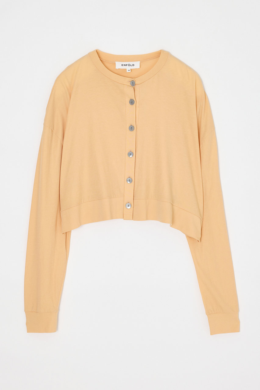 エンフォルド/ENFOLDの【5/13 12:00販売開始】CUT-AND-SEW CARDIGAN(ライトベージュ/300JS280-2351)