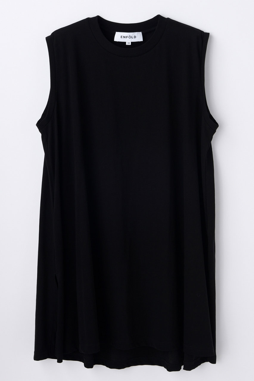 エンフォルド/ENFOLDの【5/13 12:00販売開始】SLIT A-LINE TANK-TOP(ブラック/300JS280-2341)
