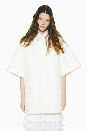 エンフォルド/ENFOLDの【5/13 12:00販売開始】LOOSE HALF-SLEEVE SHIRT(110400/110402)
