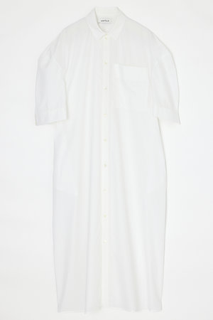 エンフォルド/ENFOLDのハイデンシティブロード Half Sleeve SHIRT DRESS/シャツドレス(110500/110503)