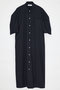 ハイデンシティブロード Half Sleeve SHIRT DRESS/シャツドレス エンフォルド/ENFOLD ブラック