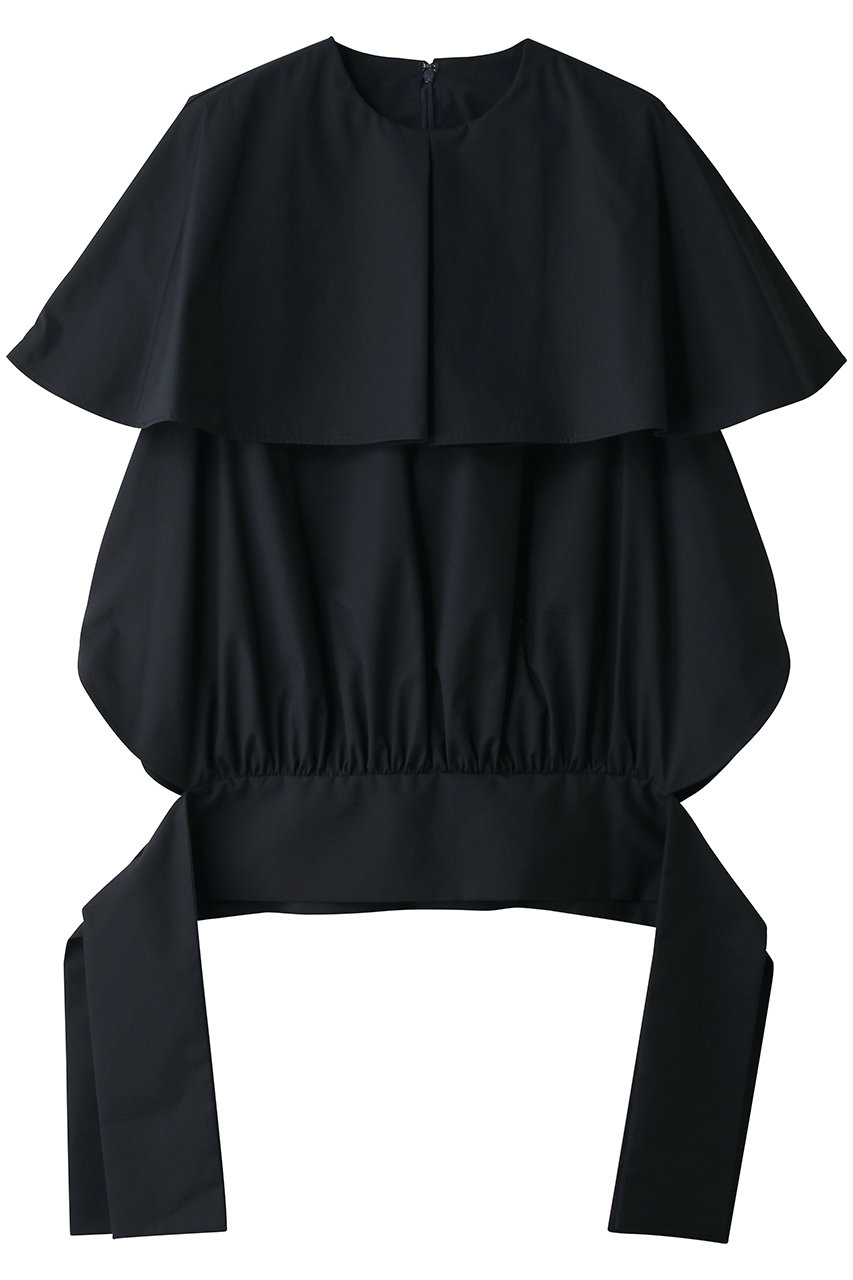 ENFOLD C/PEブロード BIG collar P.O/プルオーバー (ダークネイビー, 38) エンフォルド ELLE SHOP
