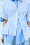 Double Stripe Shirring SH/シャツ エンフォルド/ENFOLD