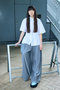 Double Stripe Shirring SH/シャツ エンフォルド/ENFOLD