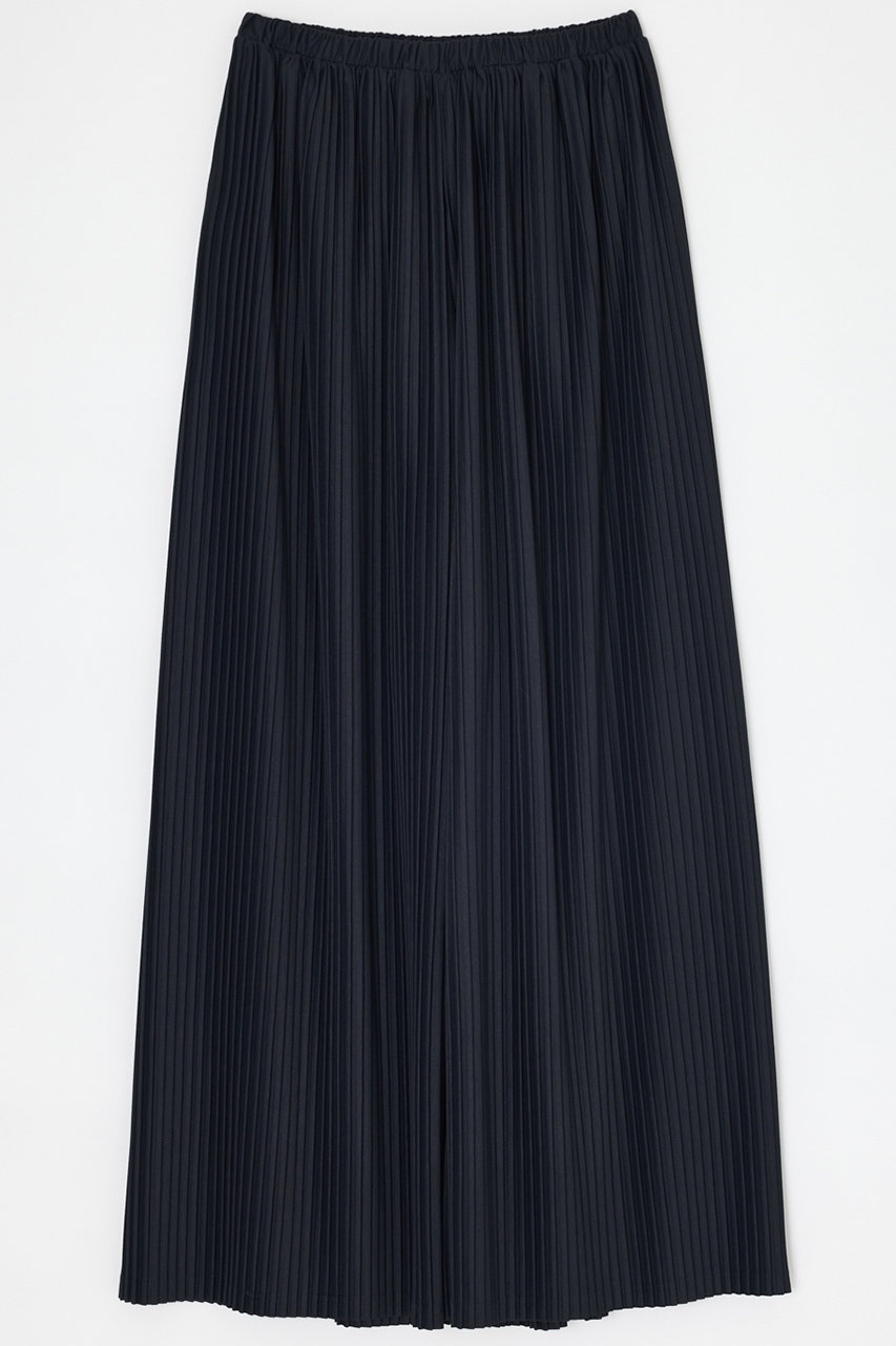 ENFOLD PE天竺 プリーツリラックスワイド PT/パンツ (ブラック, 38) エンフォルド ELLE SHOP