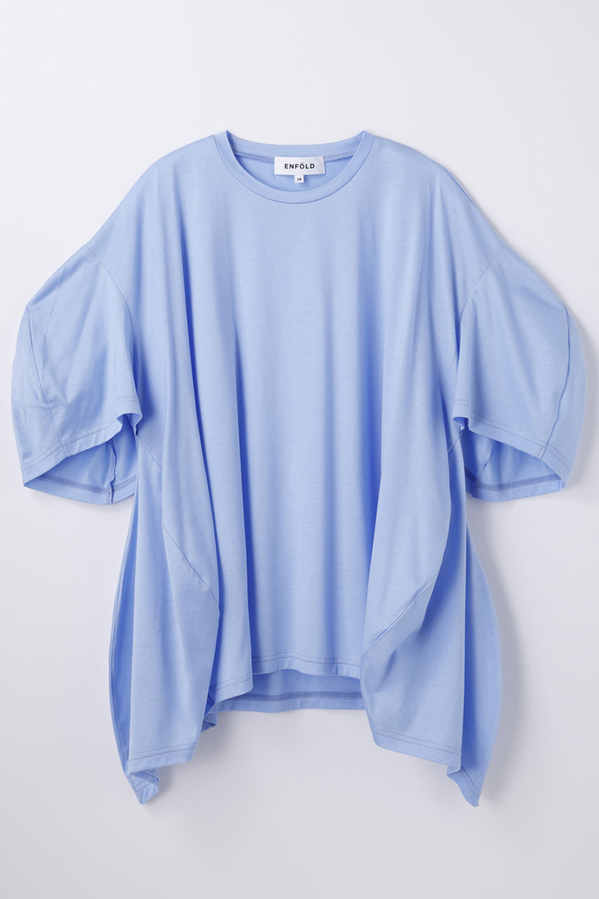 エンフォルド/ENFOLDのライトシルケット天竺 Umbrella T/SH　Tシャツ(ライトブルー/300JA580-0201)