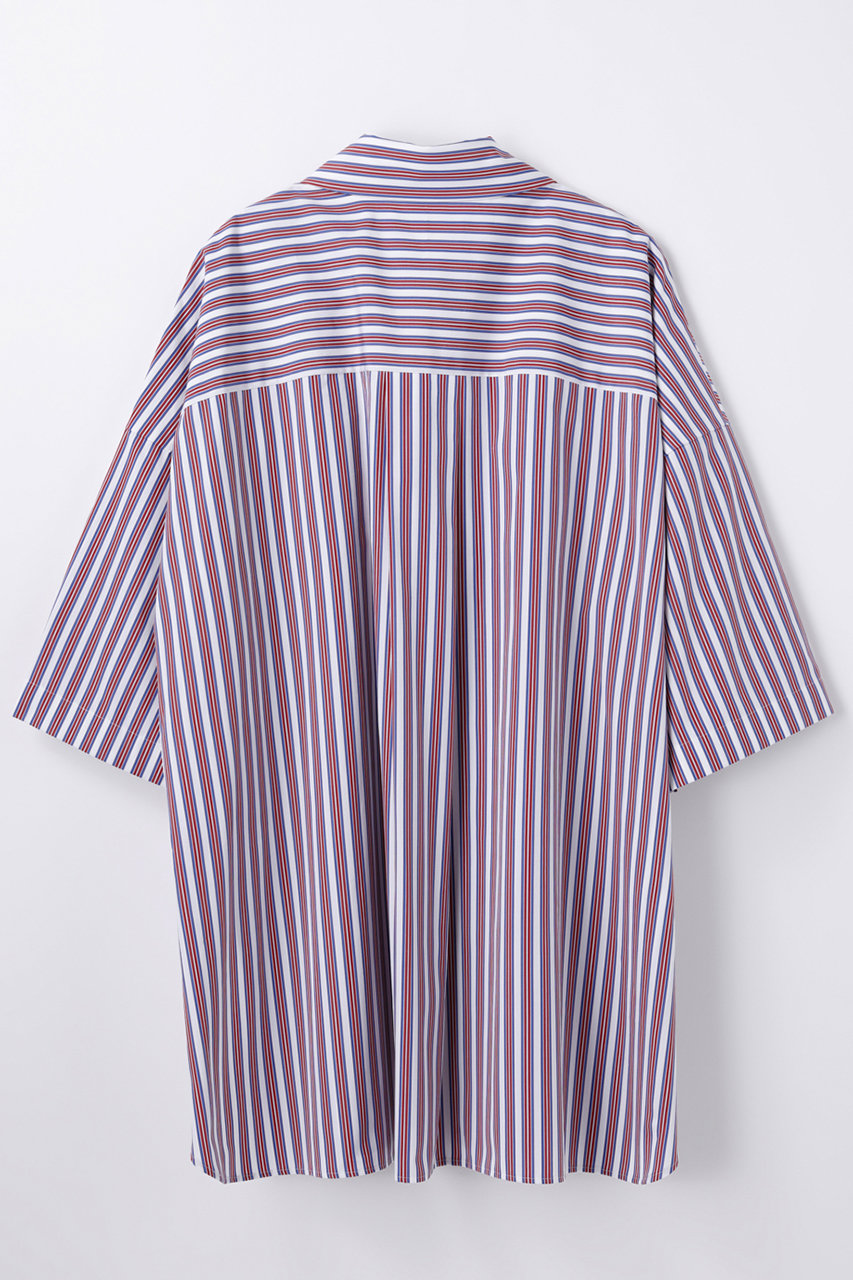 ENFOLD(エンフォルド)｜Stripe BOX SH/シャツ/レッド の通販｜ELLESHOP