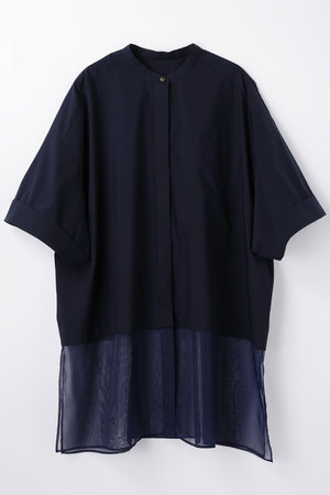エンフォルド/ENFOLDのLight taffeta シアーボトムSH/シャツ