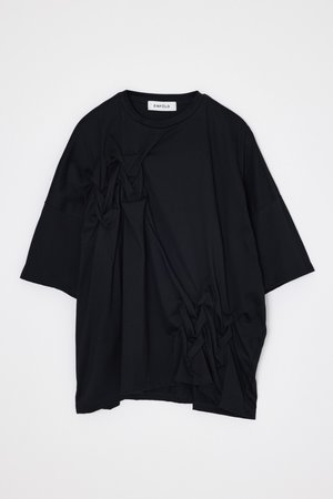 エンフォルド/ENFOLDのライトシルケット天竺 スモッキング T/SH　Tシャツ