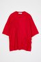 ライトシルケット天竺 スモッキング T/SH　Tシャツ エンフォルド/ENFOLD レッド