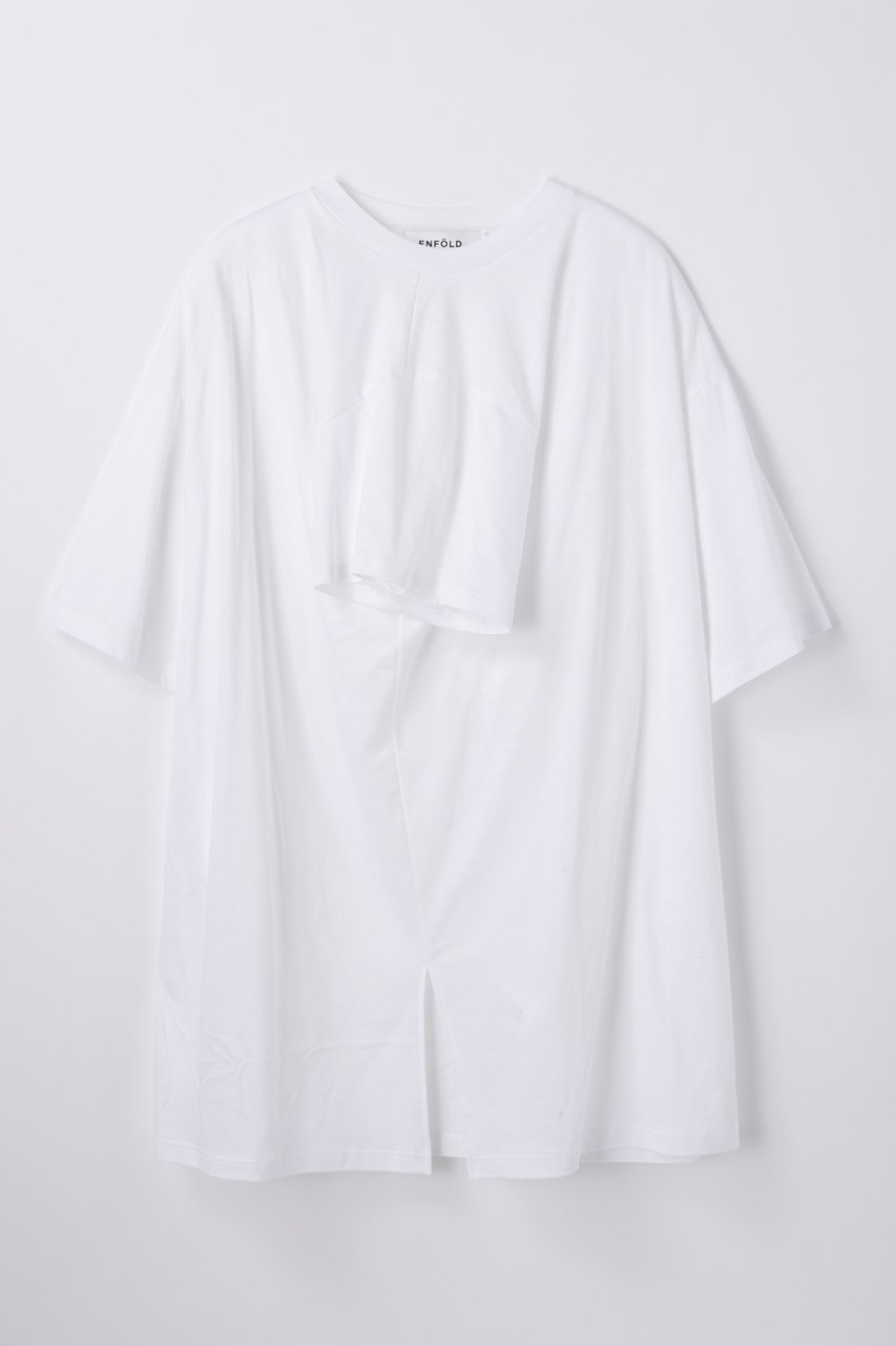 ENFOLD(エンフォルド)｜マット天竺 Rotate T/SH Tシャツ/ホワイト の