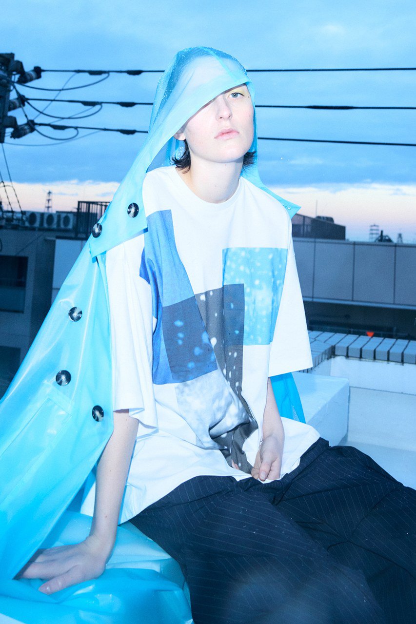 ENFOLD(エンフォルド)｜スビン天竺 Rain Large T/SH Tシャツ/ホワイト