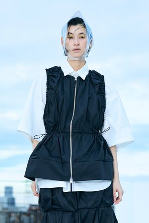 エンフォルド/ENFOLDのDICROS SOLO Twill ギャザーシェイプVEST(110800/110806)