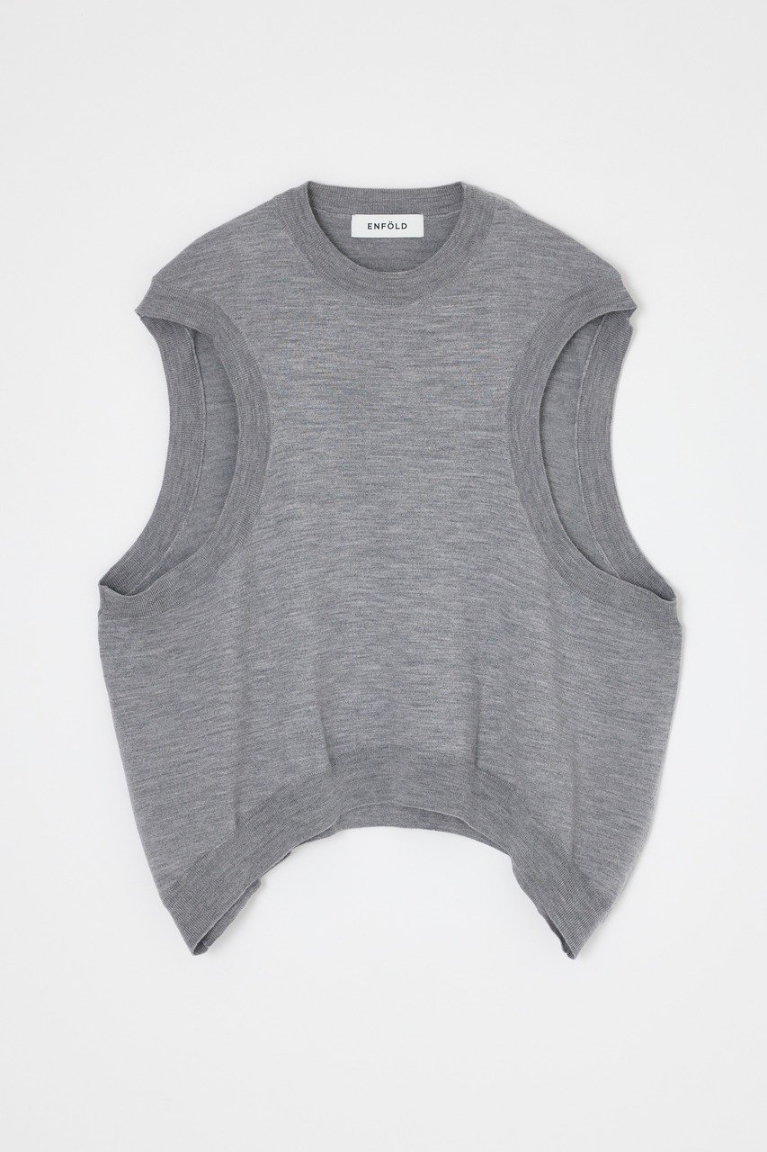 エンフォルド/ENFOLDのVEST/ベスト(トップグレー/300JA770-0221)