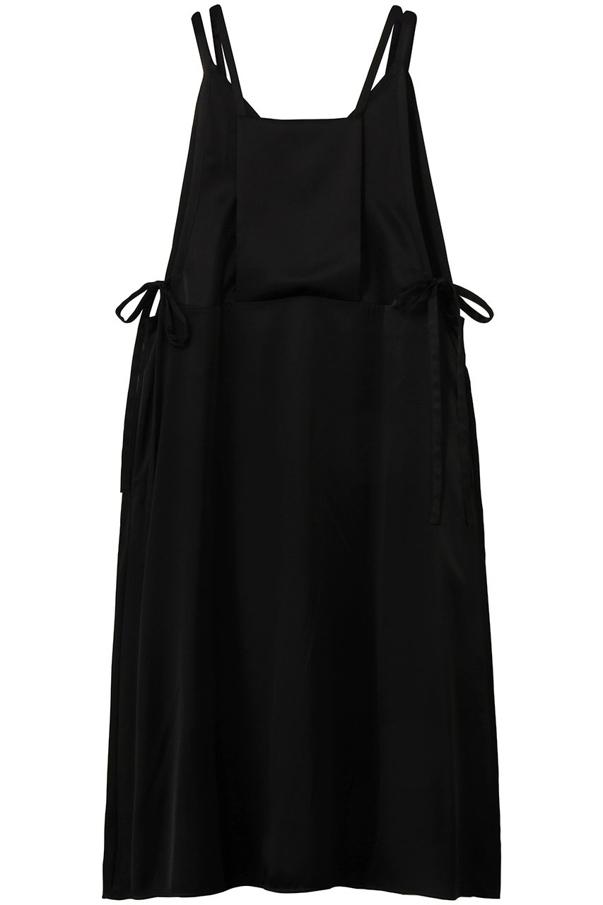 ENFOLD トリアセサテン レイヤード Jumper SK/スカート (ブラック, 36) エンフォルド ELLE SHOP