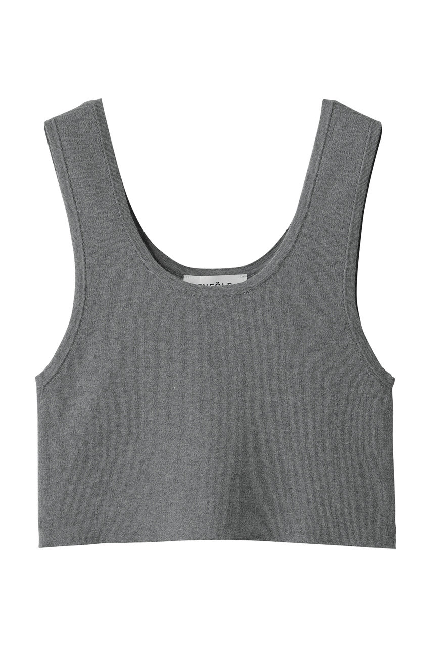 ENFOLD Knit T/T タンクトップ (チャコールグレー, 38) エンフォルド ELLE SHOP