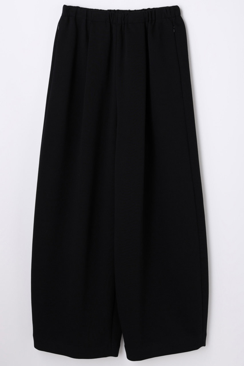 ENFOLD ダンボール カーブクロップド PT/パンツ (ブラック, 38) エンフォルド ELLE SHOP
