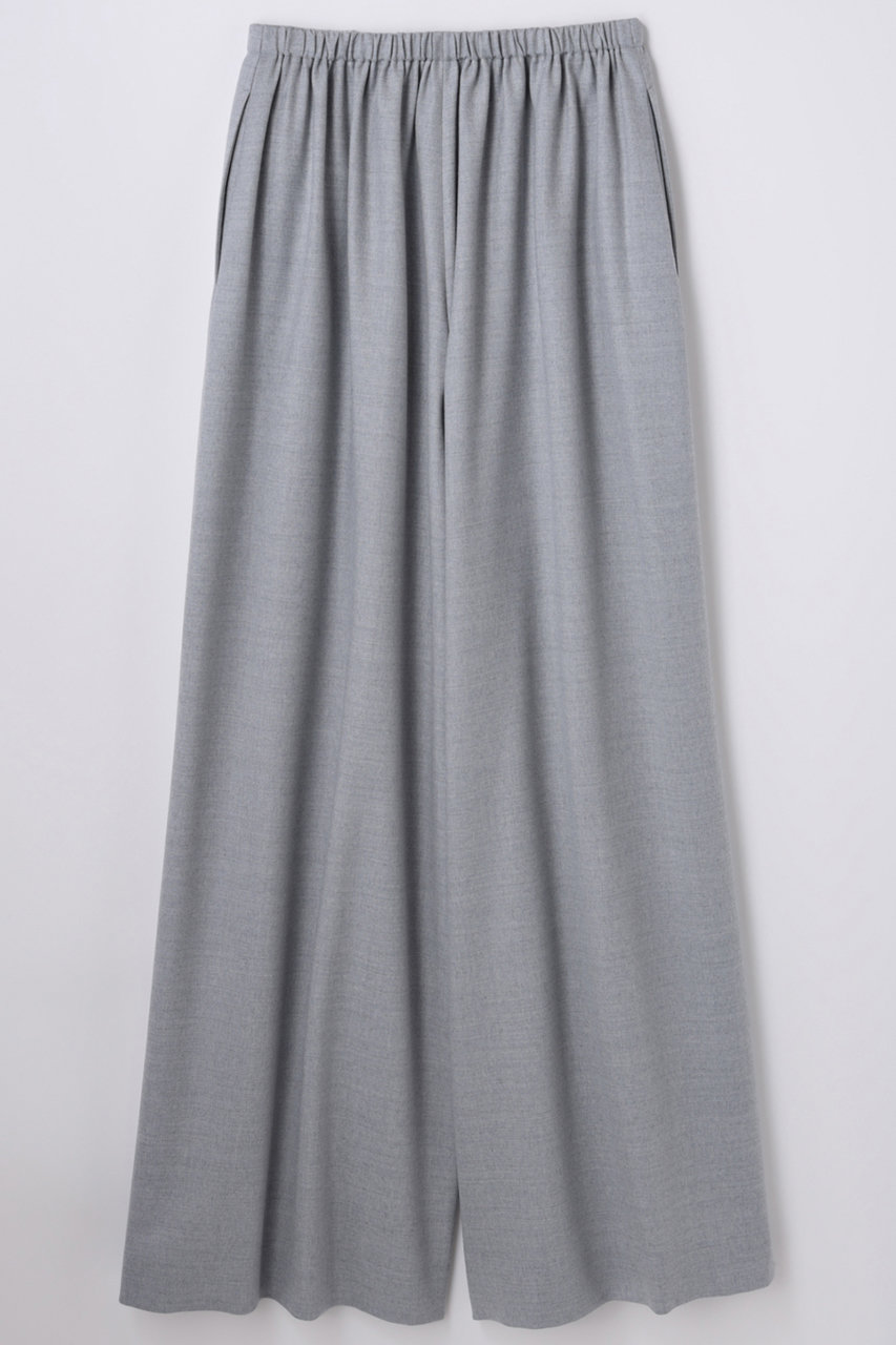 ENFOLD ストレッチサキソニー 38 easy wide PT/パンツ (トップグレー, 34) エンフォルド ELLE SHOP