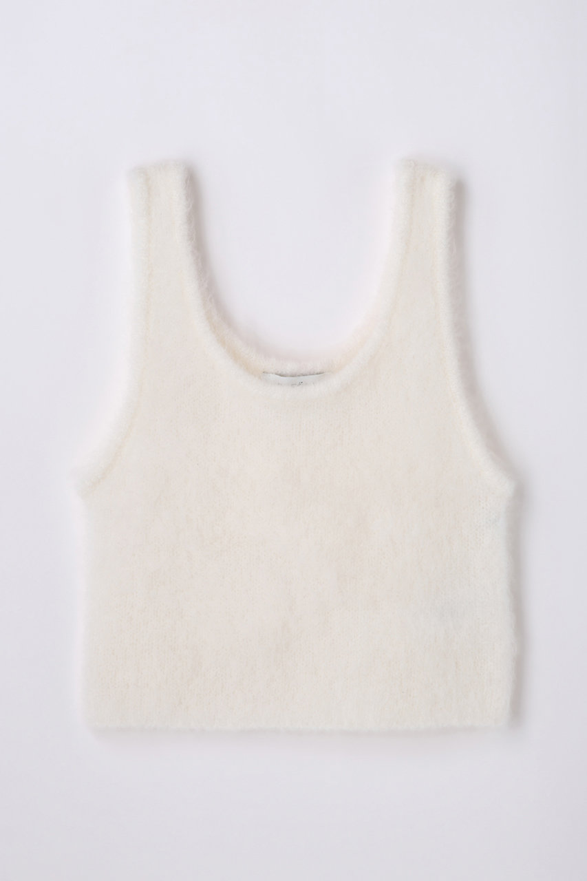 ENFOLD Knit T/Tタンクトップ (ホワイト, 38) エンフォルド ELLE SHOP
