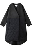 アッシュクビーバー キルティングAラインコート