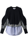 Knｉｔ Layered Wave Sleeveプルオーバー