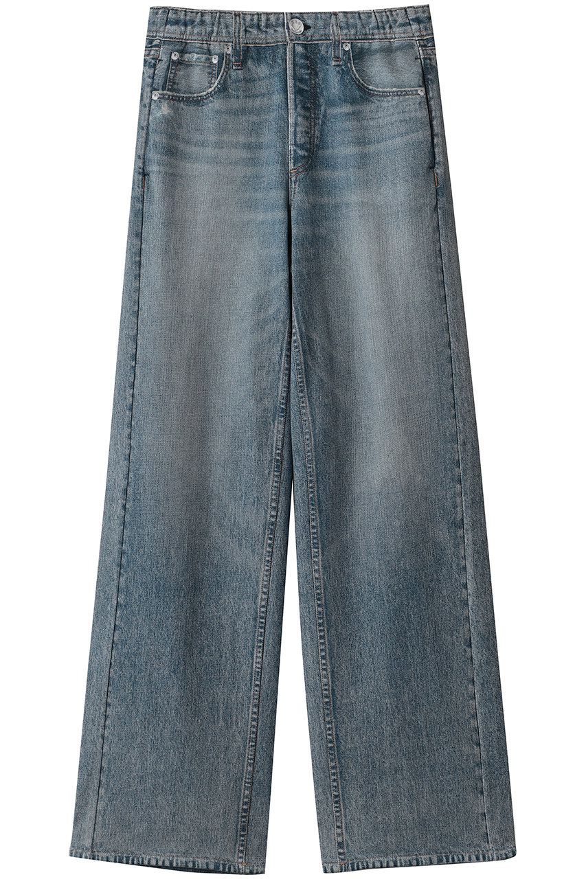 ラグ & ボーン/rag & boneのRB  MIRAMAR TERRY ワイドレッグパンツ(ブルー/W26-W04118R)