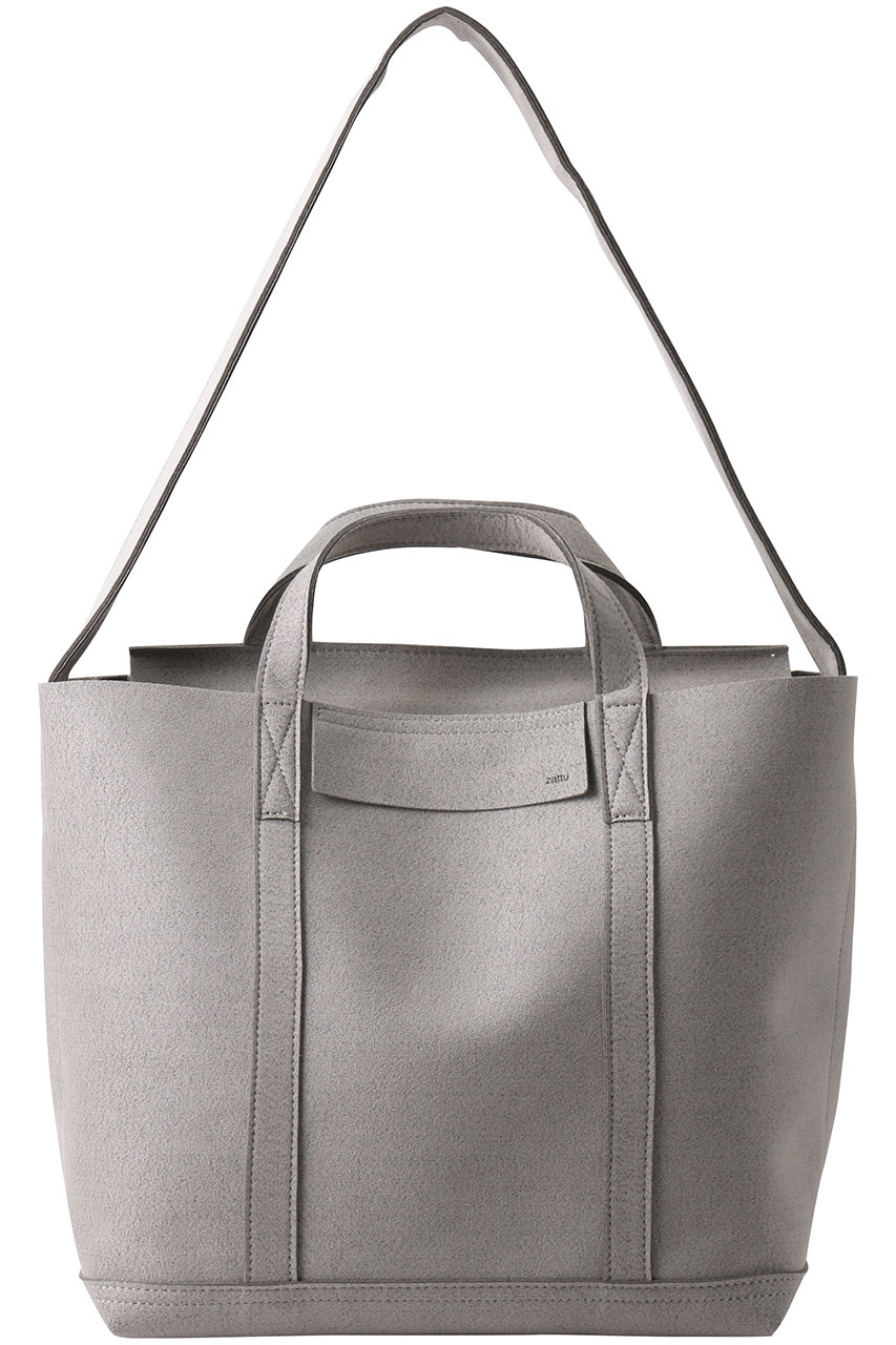zattu KINAX マイクロスエードトートバッグ (グレー, F) ザッツ ELLE SHOP zattu KINAX マイクロスエードトートバッグ (グレー, F) ザッツ ELLE SHOP