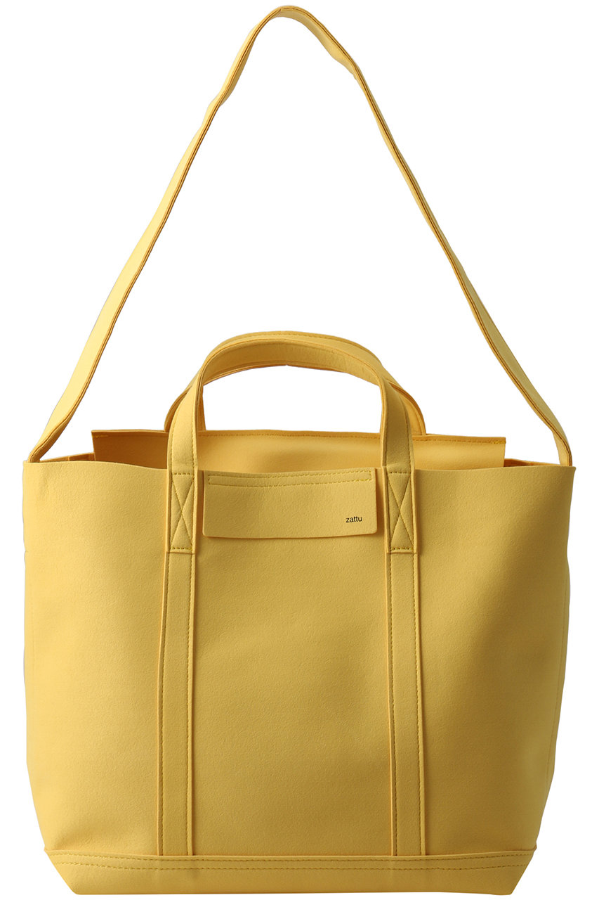 zattu KINAX マイクロスエードトートバッグ (イエロー, F) ザッツ ELLE SHOP zattu KINAX マイクロスエードトートバッグ (イエロー, F) ザッツ ELLE SHOP
