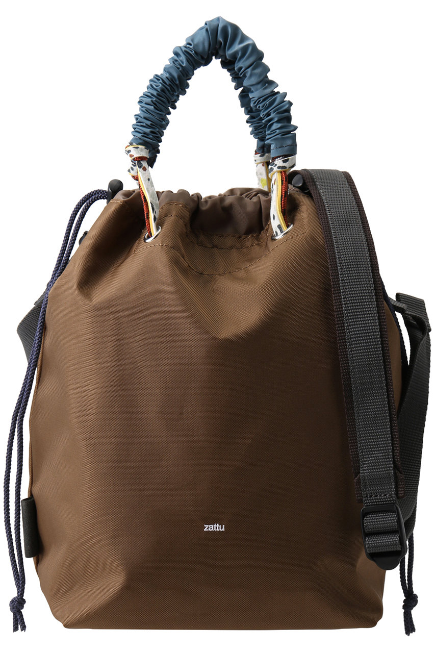 zattu CORPY-LQ ナイロン2wayドローストリングバッグ (ブラウン, F) ザッツ ELLE SHOP zattu CORPY-LQ ナイロン2wayドローストリングバッグ (ブラウン, F) ザッツ ELLE SHOP