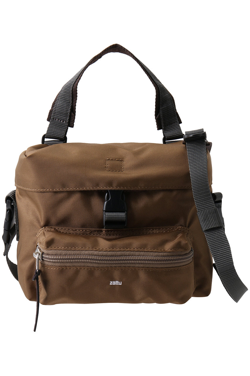 zattu SUCO-LQ ナイロン2wayショルダーバッグ (ブラウン, F) ザッツ ELLE SHOP zattu SUCO-LQ ナイロン2wayショルダーバッグ (ブラウン, F) ザッツ ELLE SHOP